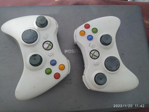 Controle Joystick Sem Fio Microsoft Original Xbox 360 Branco