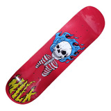 Shape Milk Maple 7.75 Esqueleto Fundo Vermelho - Skateboard