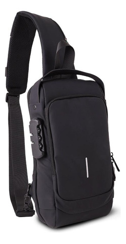 Mochila Antirrobo Mini Mariconera Impermeable Con Puerto Usb