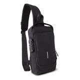 Mochila Antirrobo Mini Mariconera Impermeable Con Puerto Usb