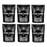 Combo Massa Muscular 6x Hipercalórico Black Skull - 3 Kg