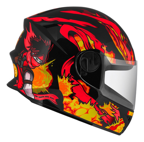 Capacete Infantil Fechado New Liberty Four Kids Combustion