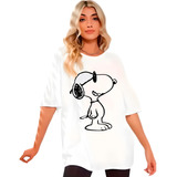 Polera Mujer Snoopy Oversize Grafimax