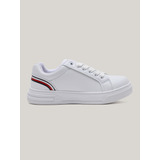 Zapatillas Con Cordones Y Logo Blanco Tommy Hilfiger