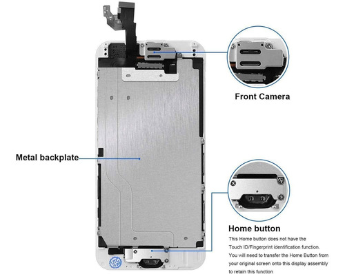 Ztr - Pantalla De Repuesto Para iPhone 6 Plus (pantalla Lcd
