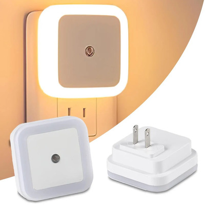 Lámpara De Noche Led Cuadrada Para Contacto Con Sensor Blanco Blanco Cálido | Envío gratis