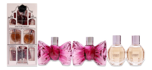 Viktor & Rolf Juego De 4 Piezas (2 Bombas De Flores De 0.2fl