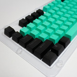 Keycaps Set Color Negro + Turquesa