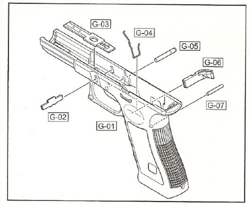 Peças G27  Reposição Glock Army Armament R17 