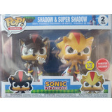 Funko Pop! Sonic The Hedgehog: Shadow & Super Shadow Glow Gs