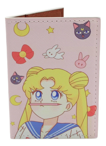 Porta Pasaporte De Sailor Moon - Serena Tsukino - Lápiz Rosa