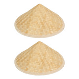 Sombreros De Tejido De Bambú Tradicionales Chinos Orientales