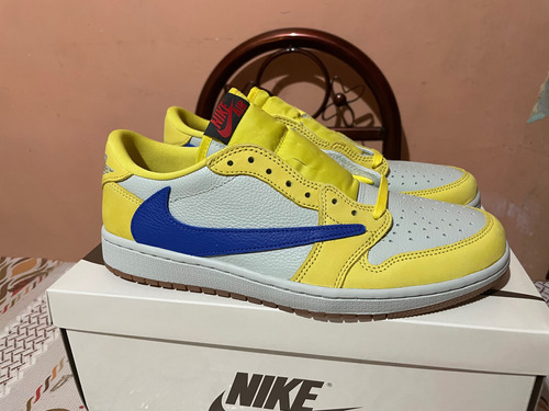 Jordan 1 Low Travis Scott Canary 27 Mx Womens Original A Msi