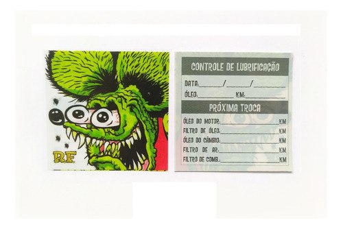 Rat Fink 40 Etiquetas Troca De Óleo - Vinil