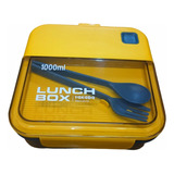 Vianda Lunch Box 1000ml Cubiertos Libre Bpa Microondas