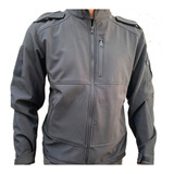 Campera Tactica Negra Softshel Policial