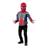 Disfraz Talla 4|6 Para Niños Traje De Spiderman De Lujo