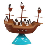 Juguete Juego De Mesa Equilibrio Barco Pirata Del Pingüino