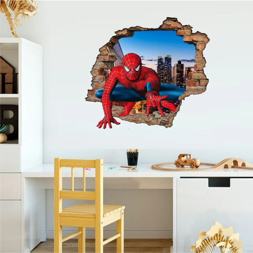 Adesivo Buraco 3d Parede Infantil 65x65cm 