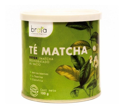 Té Matcha Detox 100g - Organico En Polvo - Brota