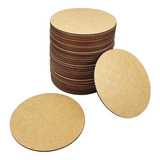 Kit Sousplat Con 12 Galletas, 35 X 35 Cm, Base Circular, Mdf, 3 Mm