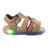 Sandália Papete Infantil Masculina Funfy Menino Led 087a