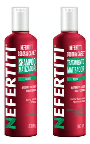  Shampoo Y Tratamiento Rouge Tonos Rojos Nefertiti