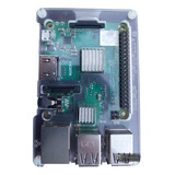 Raspberry Pi3 B+ C/gabinete Transparente+fuente.bt4.2-wifi5g