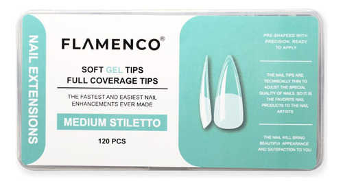 Tips Soft Gel 120 Unidades Flamenco