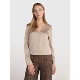 Blusa Beige Para Mujer Calvin Klein