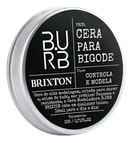 Óleo Para Barba Barba Urbana Cera De Bigode Fragrância Brixton 30g