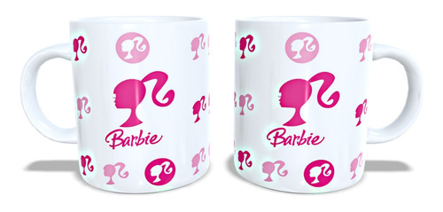 Caneca Xícara Presente Rosa Boneca Barbie Tendencia 325 Ml