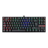 Teclado Gamer Redragon Kumara K552 Outemu Blue Rgb Tkl