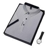 Camisa Polo De Manga Corta Para Hombre Ice Silk Para Hombre