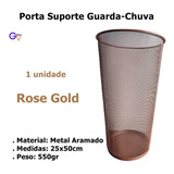 Porta Guarda-chuva Lixeira, 25l, Rose Gold, 27x50cm