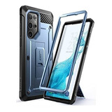 Funda Resistente Para Samsung S22 Ultra Supcase Azul