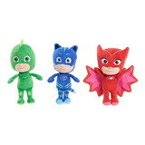 Peluche Basico Pj Masks Colección Heroes En Pijamas 