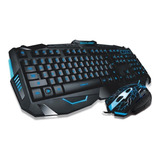 Combo Gamer Teclado E Mouse 2000dpi Led Usb Tc195 Multilaser Cor Do Mouse Preto