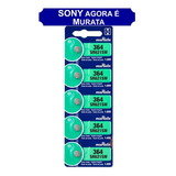 5 Baterias Sony 364 Sr621 Orig. Ag1 Lr620 Lr621 Lr60 Relógio