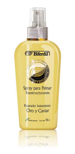 Spray Para Peinar Biferdil Oro Y Caviar X 150 Ml