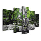 Awlxphy Decor Lienzo Decorativo Para Pared De Buda Enmarcado