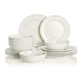 Vajilla Juego Marfil Melamina 18 Piezas Dinner Service For 6