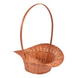 Cesta De Mimbre Para Flores, Para Almacenar Huevos, Portátil