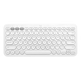 Teclado Bluetooth Logitech K380 Qwerty Inglés Us Color Off White