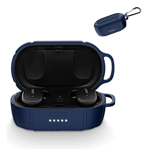 Funda Bose Quietcomfort Earbuds 2020, Silicona Suave Azul.