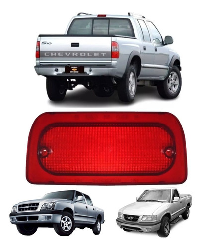 Lente Luz Freio Cabine S10 1995 A 2012 Break Light Refletor