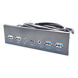 Painel Frontal Dvd 5.25 5 Usb 3.0 2.0 Tipo C 3.1 3.2 2 Audio