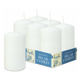 Hyoola White Pillar Candles 3x5 Pulgadas  Velas De Pila...
