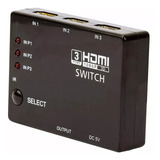 Switch Distribuidor Hub Hdmi 1x3 Divisor Hd 1.3 3d