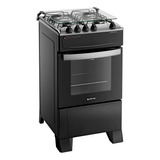 Fogão 4 Bocas Preto Com Mesa Inox Atlas Atenas Bivolt Gas